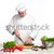 bucătar-şef · verde · castravete · bucătărie · alb - imagine de stoc © master1305