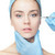 atrakcyjna · kobieta · chirurgia · plastyczna · strzykawki · twarz · biały · strony - zdjęcia stock © master1305