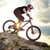 プロ · サイクリスト · ライディング · 自転車 · ダウン · 丘 - ストックフォト © maxpro