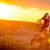 Radfahrer · Reiten · Fahrrad · Berg · Weg · Sonnenuntergang - stock foto © maxpro