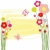 tavasz · virágmintás · pillangó · képeslap · színes · citromsárga - stock fotó © meikis