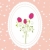 Springtime rose flowers pink background greeting card stock photo © meikis
