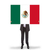 Businessman holding a big card, flag of Mexico stock photo © michaklootwijk