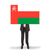 бизнесмен · большой · карт · флаг · Оман - Сток-фото © michaklootwijk