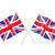 bandeira · Reino · Unido · dois · ondulado · bandeiras · isolado - foto stock © MikhailMishchenko