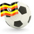 futball · zászló · Uganda · izolált · fehér · sport - stock fotó © MikhailMishchenko