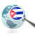 bandeira · Cuba · azul · globo · isolado - foto stock © MikhailMishchenko