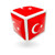 vlag · Turkije · kubus · icon · geïsoleerd · witte - stockfoto © MikhailMishchenko