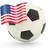 futball · zászló · Egyesült · Államok · Amerika · izolált · fehér - stock fotó © MikhailMishchenko