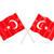bandeira · Turquia · dois · ondulado · bandeiras · isolado - foto stock © MikhailMishchenko