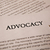 document with the title of advocacy stock photo © mizar_21984