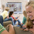 Teenagers Hanging Out In Front Of Television Using Mobile Phones stock photo © monkey_business