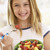 若い女の子 · 食べ · 新鮮果物 · サラダ · 少女 · 子 - ストックフォト © monkey_business