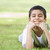 Boy relaxing in park stock photo © monkey_business