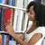student · lucru · bibliotecă · femeie · carte - imagine de stoc © monkey_business