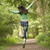 mulher · saltando · caminho · liberdade · parque · feminino - foto stock © monkey_business