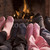 家族 · フィート · 暖炉 · 火災 · 男 · 幸せ - ストックフォト © monkey_business