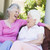 старший · женщины · друзей · смеясь · вместе · сидят - Сток-фото © monkey_business