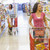 duas · mulheres · compras · supermercado · empurrando · corredor · comida - foto stock © monkey_business
