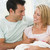 Couple in living room with baby smiling stock photo © monkey_business