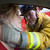 tűzoltók · segít · sebesült · nő · autó · férfiak - stock fotó © monkey_business