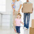 Family with box moving into new home smiling stock photo © monkey_business
