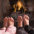 フィート · 暖炉 · 子供 · 火災 · 幸せ · 子供 - ストックフォト © monkey_business