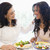 兩個女人 · 享受 · 餐 · 一起 · 女子 · 家庭 - 商業照片 © monkey_business