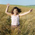 junge · Mädchen · läuft · Freien · lächelnd · Mädchen · Gras - stock foto © monkey_business
