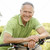 Portrait of man riding cycle in countryside stock photo © monkey_business