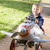 młody · chłopak · gry · odkryty · samolot · uśmiechnięty · dzieci - zdjęcia stock © monkey_business