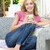 Frau · Sitzung · Freien · Terrasse · Kaffee · lächelnde · Frau - stock foto © monkey_business