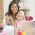 Mother and baby in home office with laptop stock photo © monkey_business