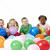 grup · tineri · copii · studio · baloane · fericit - imagine de stoc © monkey_business