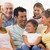 Extended family in living room smiling stock photo © monkey_business