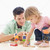 Father and daughter indoors playing and smiling stock photo © monkey_business