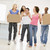 Group of friends moving into new home smiling stock photo © monkey_business