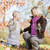 Mutter · Tochter · Blätter · Luft · Herbstlaub - stock foto © monkey_business