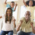 Family in living room cheering and smiling stock photo © monkey_business