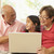 grands-parents · utilisant · un · ordinateur · portable · ordinateur · maison · homme · heureux - photo stock © monkey_business