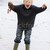 młody · chłopak · stałego · plaży · pozostawia · uśmiechnięty - zdjęcia stock © monkey_business