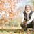idős · nő · gyűjt · levelek · séta · őszi · levelek - stock fotó © monkey_business