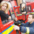 brandweerman · vergadering · taxi · brandspuit · praten · vrouw - stockfoto © monkey_business