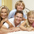 Familie · entspannenden · Bett · home · Frau · glücklich - stock foto © monkey_business
