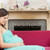 donna · incinta · seduta · soggiorno · sorridere - foto d'archivio © monkey_business