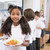 uczennica · tablicy · obiad · szkoły - zdjęcia stock © monkey_business