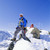 fiatal · férfiak · hegymászás · csúcs · hó · kék · ég · mászik - stock fotó © monkey_business