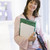 A woman with a backpack standing in a campus corridor stock photo © monkey_business
