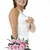 portré · menyasszony · tart · virágcsokor · borospohár · nő - stock fotó © monkey_business