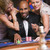 Man in casino with glamorous women stock photo © monkey_business
